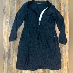 Zara Basic Black Long Sleeve Dress Winter WarmBusiness Casual
